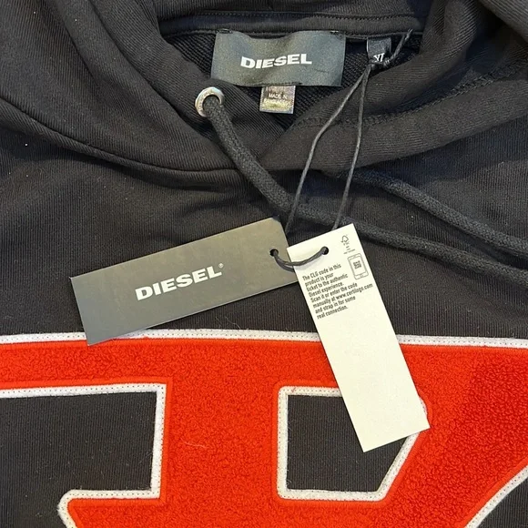 🇺🇸 BRAND NWT DIESEL HOODIE $178.00 🇺🇸 - Picture 5 of 10